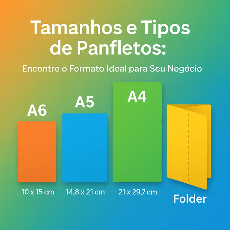 Tamanhos e tipos de panfletos: encontre o formato ideal para seu negocio