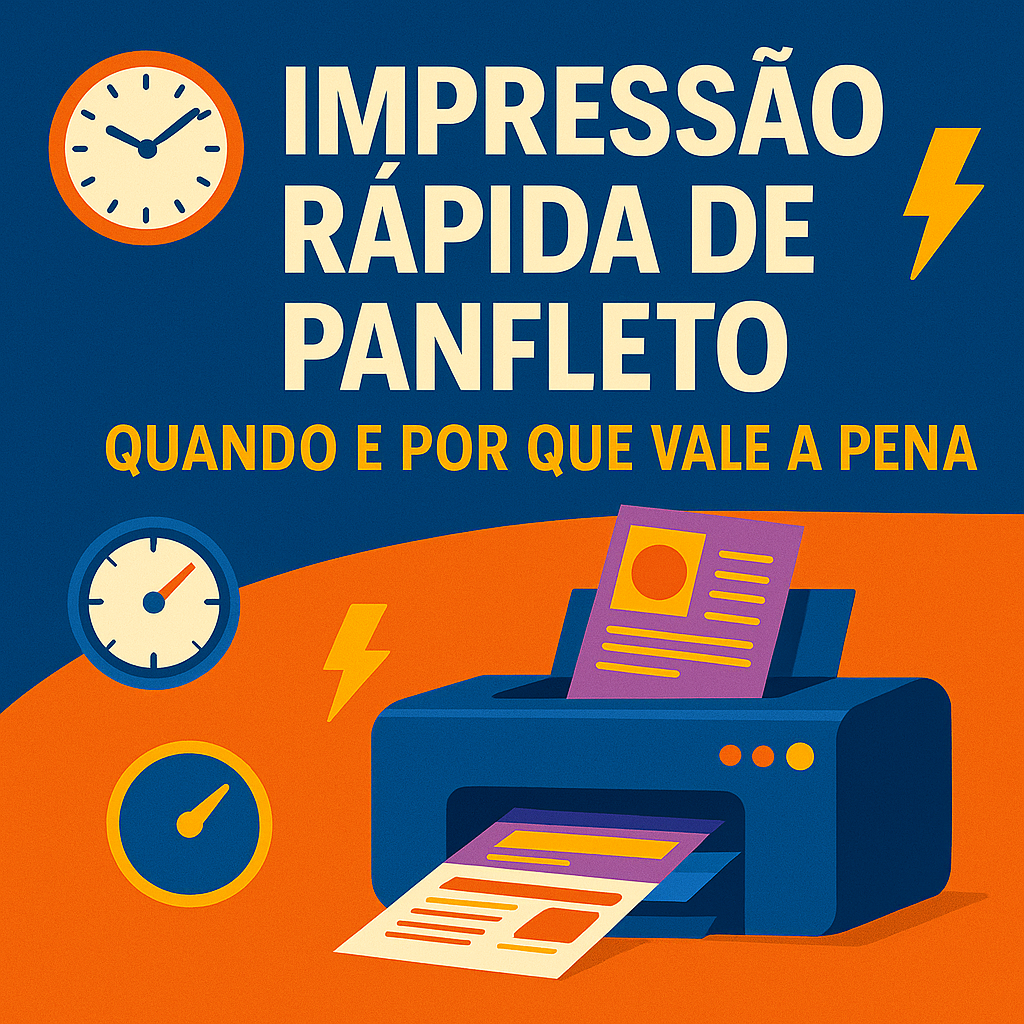 Impressão rápida de panfleto: quando e por que vale a pena