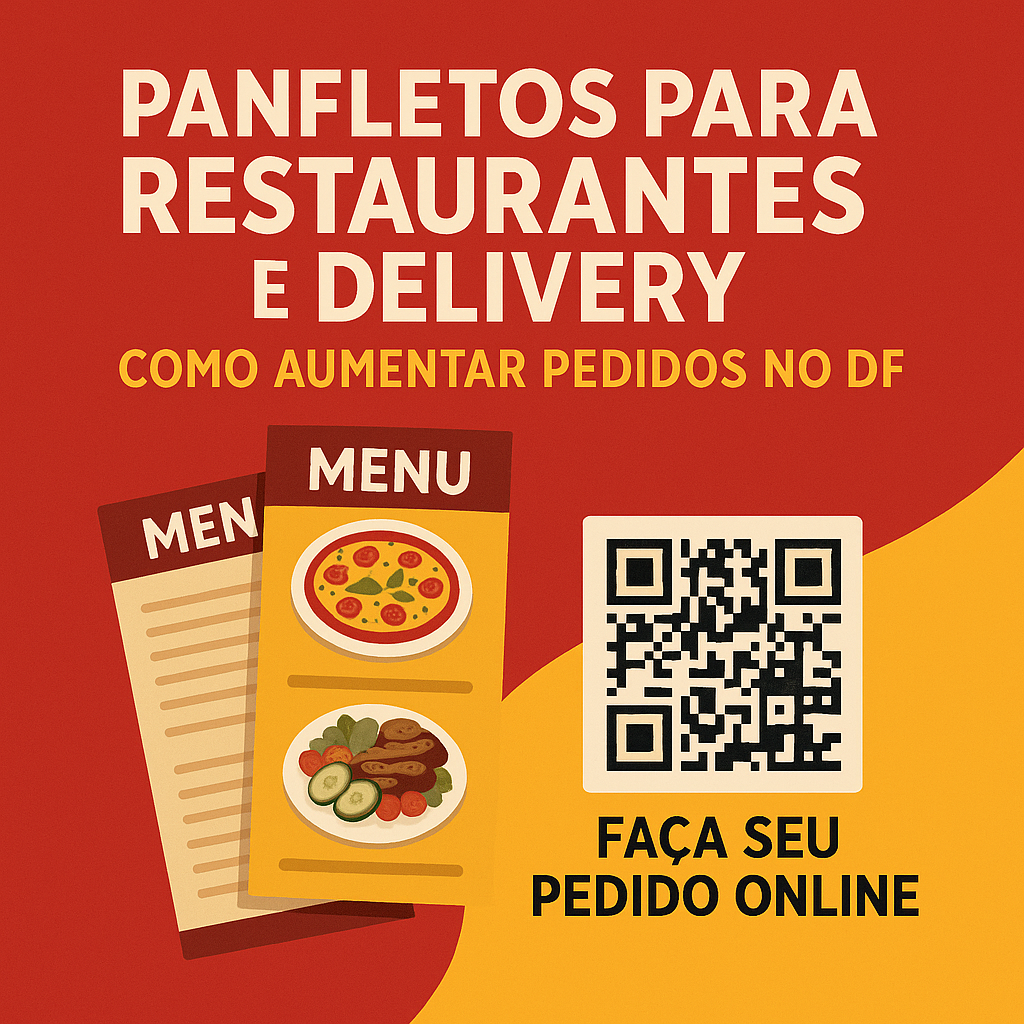 Panfletos para restaurantes e delivery: como aumentar pedidos no DF