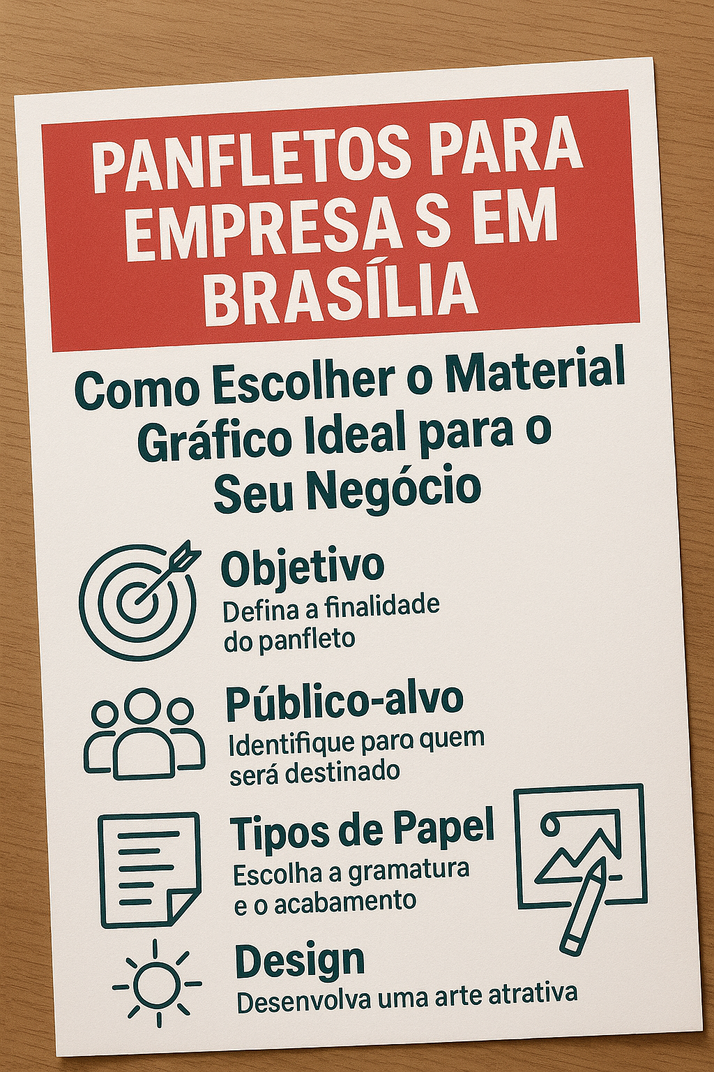 Leia mais sobre o artigo Panfletos para Empresas em Brasília: Como Escolher o Material Gráfico Ideal para o Seu Negócio