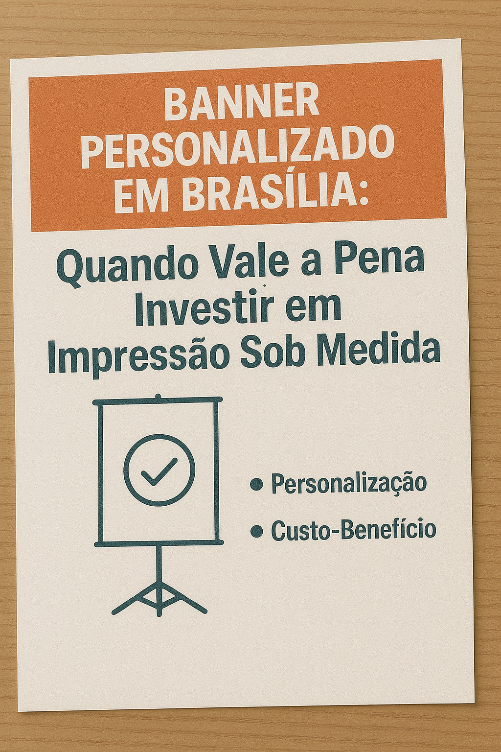 Banner Personalizado em Brasília: Quando Vale a Pena Investir em Impressão Sob Medida