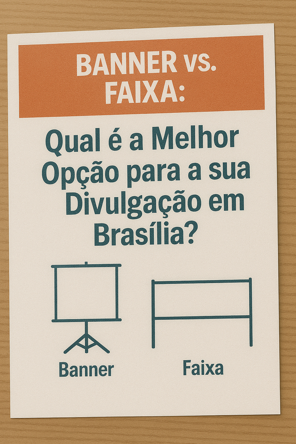 Banner vs. Faixa: Qual é a Melhor Opção para a sua Divulgação em Brasília?