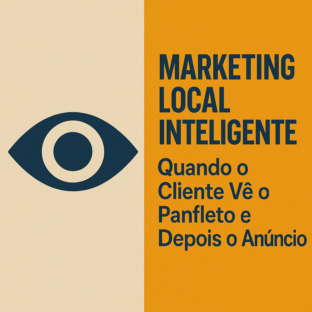 Leia mais sobre o artigo Marketing Local Inteligente: Quando o Cliente Vê o Panfleto e Depois o Anúncio