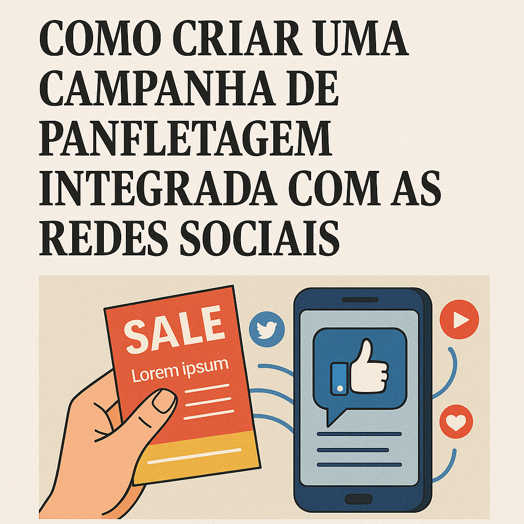 Leia mais sobre o artigo 📰 Como Criar uma Campanha de Panfletagem Integrada com as Redes Sociais