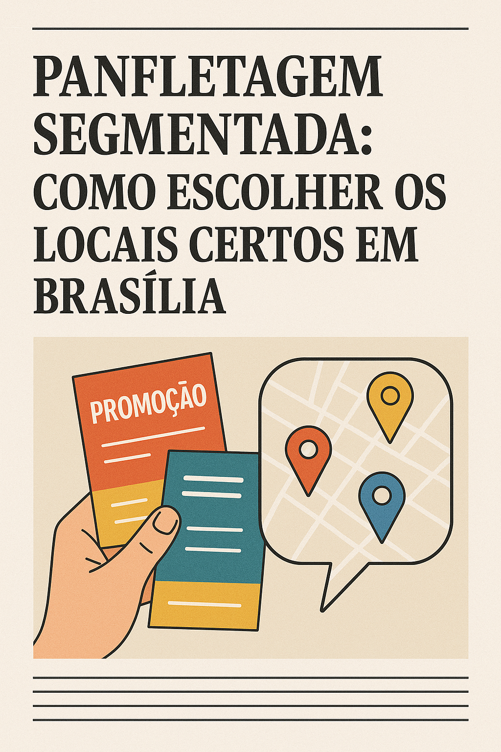 Leia mais sobre o artigo 📰  Panfletagem Segmentada: Como Escolher os Locais Certos em Brasília