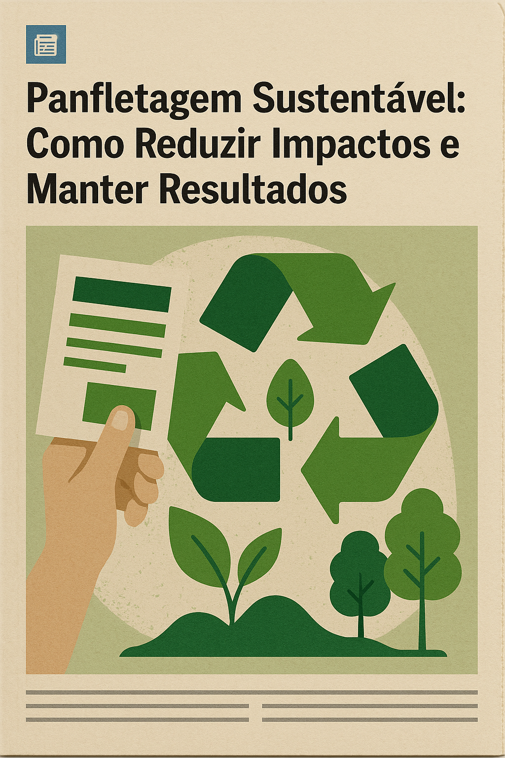 Leia mais sobre o artigo 📰  Panfletagem Sustentável: Como Reduzir Impactos e Manter Resultados