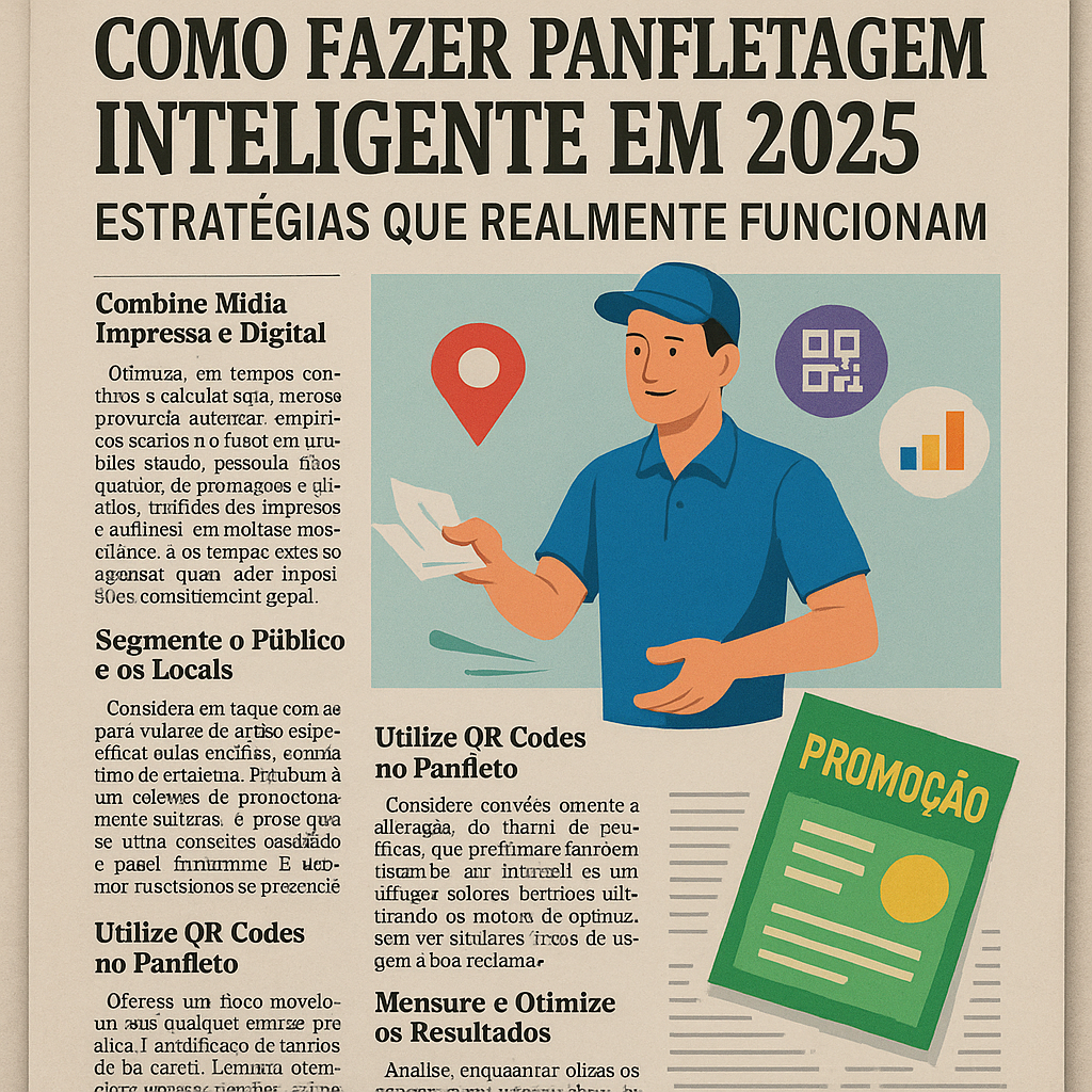 Leia mais sobre o artigo 📰  Como Fazer Panfletagem Inteligente em 2025: Estratégias Que Realmente Funcionam