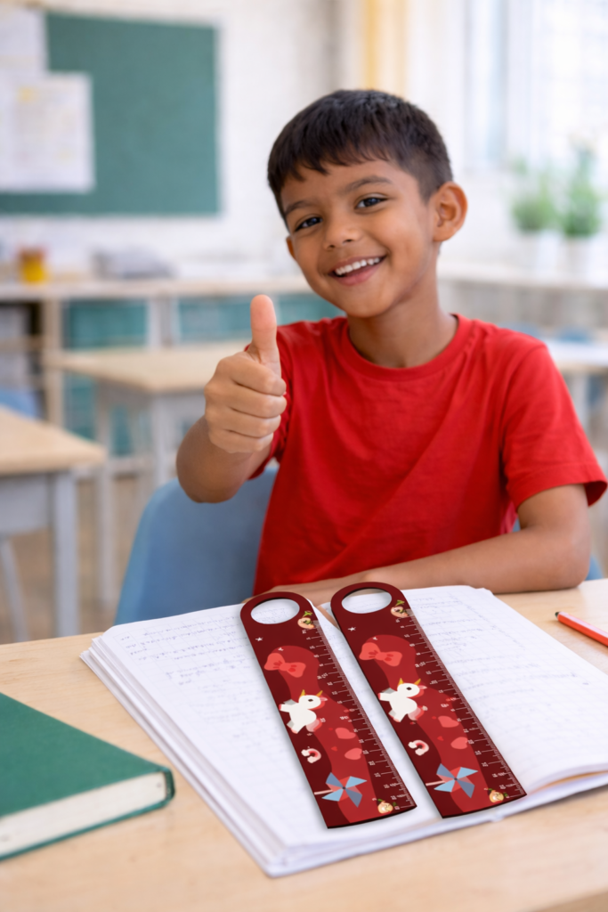 As réguas em PVC branco 0,50mm personalizadas no formato retangular com furo são ideais para uso escolar, projetos pedagógicos, ações educativas e brindes promocionais. Produzidas com material resistente e seguro, oferecem excelente rigidez, acabamento profissional e um visual funcional, sendo uma excelente escolha para escolas, gráficas, editoras e empresas que valorizam qualidade e durabilidade.